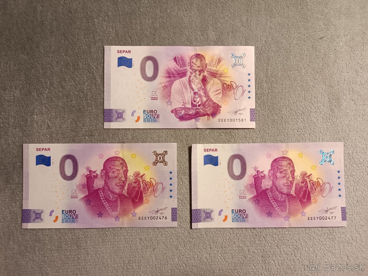 Predám Separove bankovky