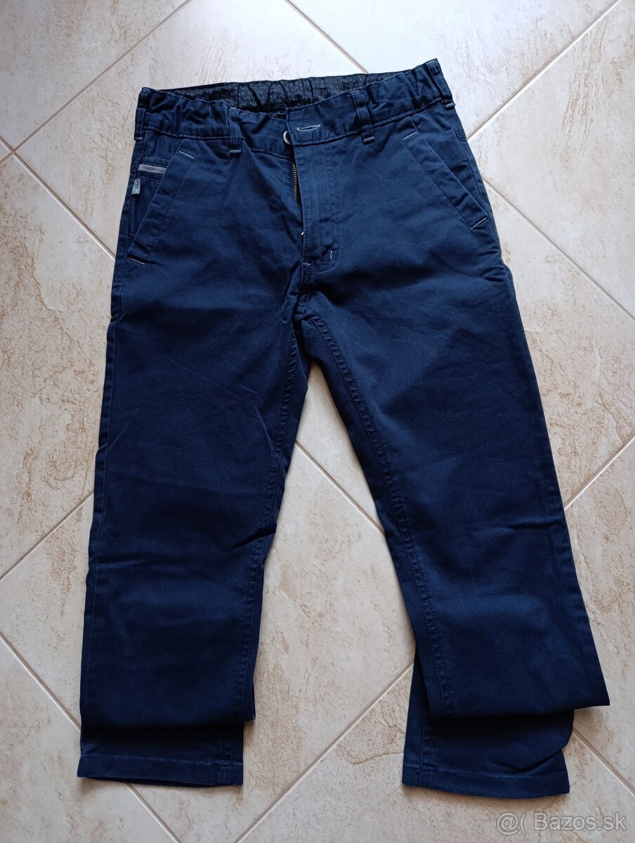 Modre nohavice velkost 152