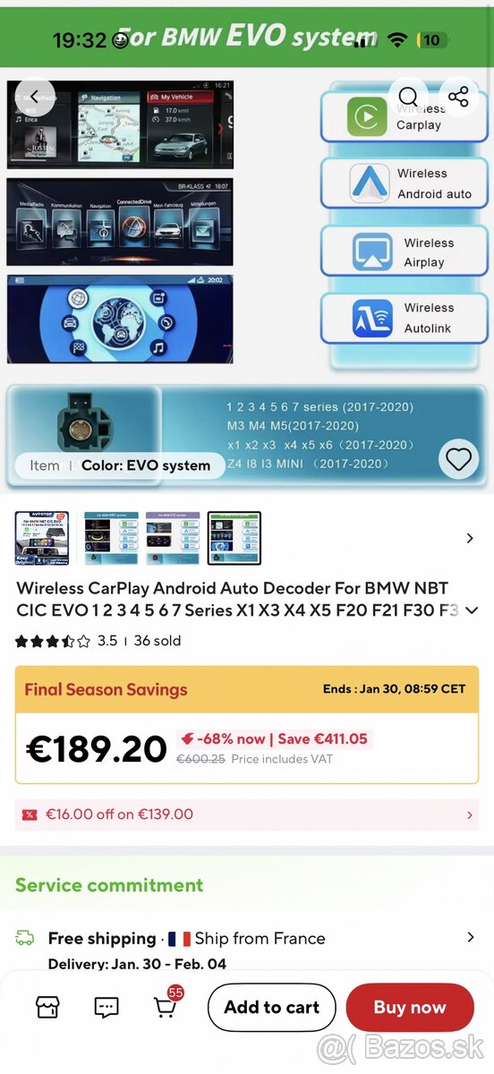 Predám modul carplay, android auto