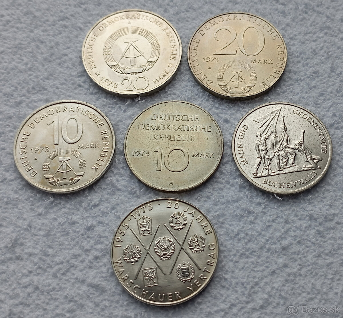 PREDANÉ - MINCE - Sada pamätných mincí DDR