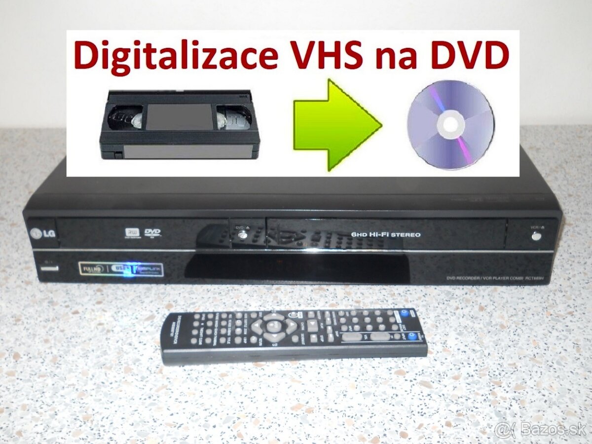 VHS-DVD rekordér LG RCT689H