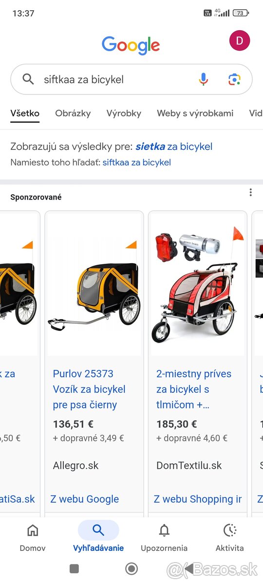 Na bicykel vozik