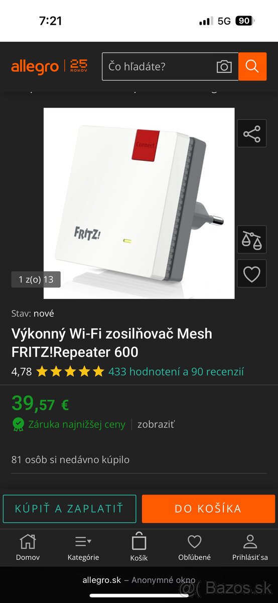 Zosilovač wifi