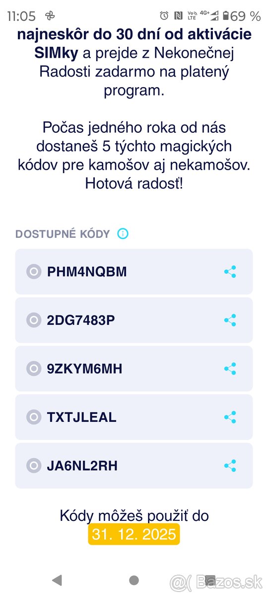 Promo kód radost