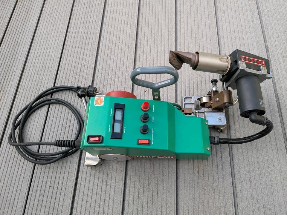 Leister Uniplan E30 zvárací automat na bannery, reklamy