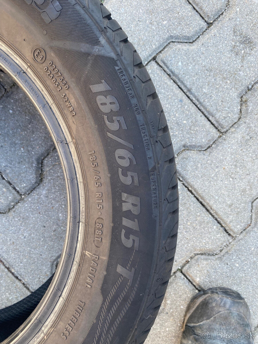 Predám letné pneu 185/65r15