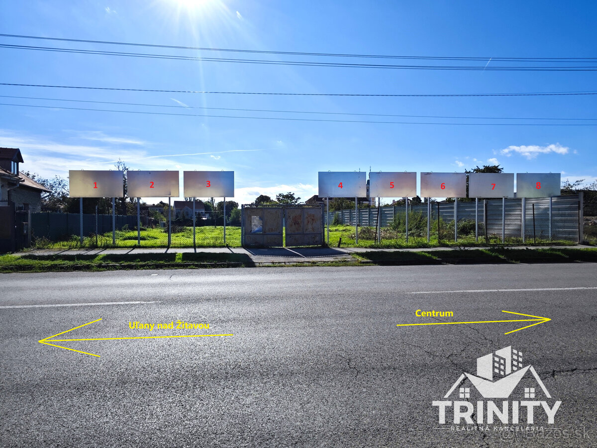 Na prenájom reklamné plochy, Billboardy, pútače Šurany