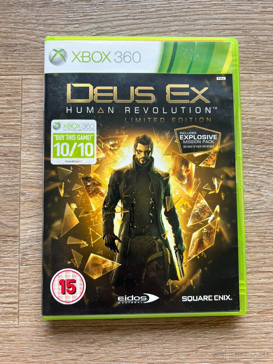 X Deus Ex Human Revolution na Xbox 360 a Xbox ONE / Series X