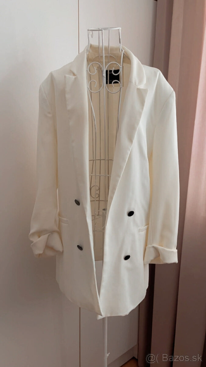 biele dámske sako