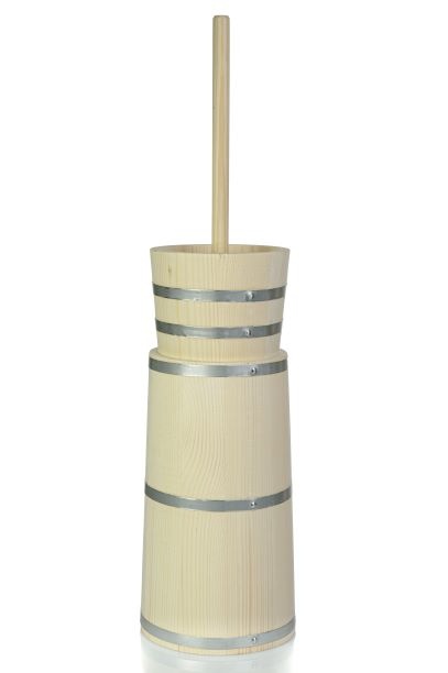 Drevená maselnička na výrobu masla 3 l