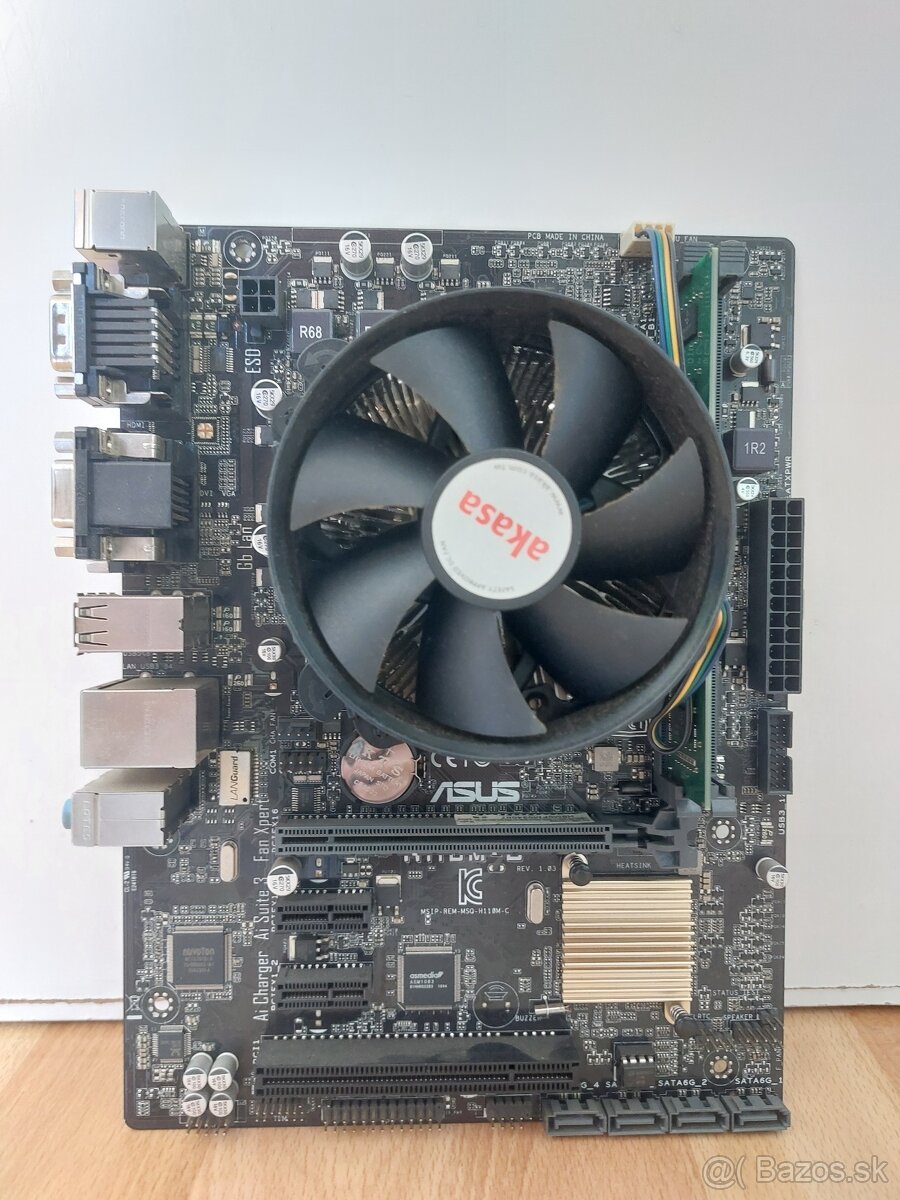 Asus H110M-C/CSM + G4500T + 4GB RAM