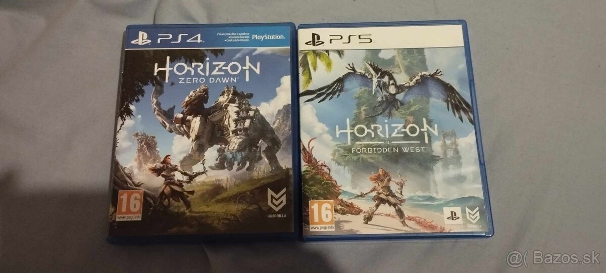 Predám obe Horizon hry na PS + Komixy k hre