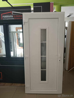 PLASTOVÉ VCHODOVÉ DVERE BIELE 980mm.x2080mm.