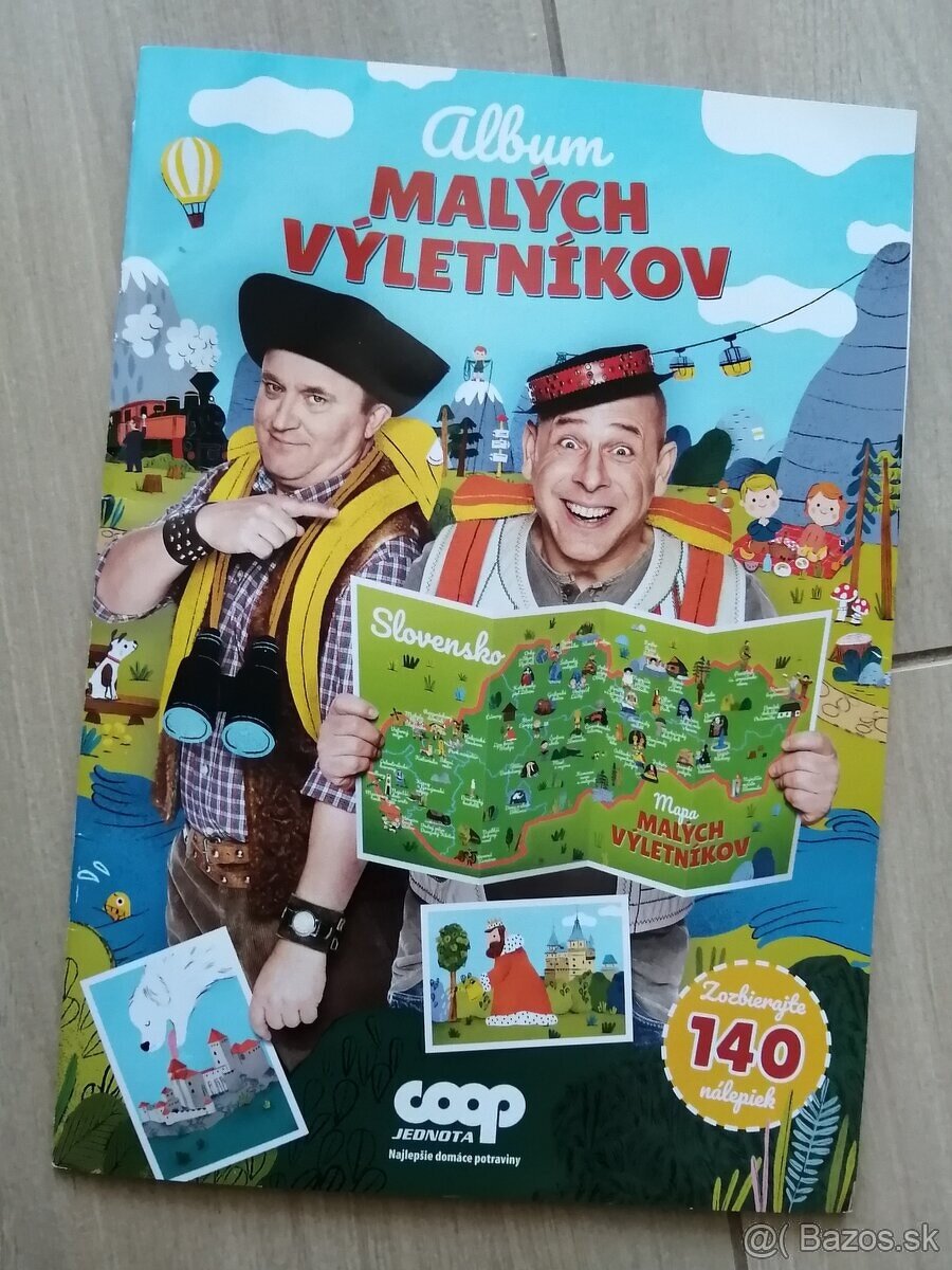 album + komplet nálepky Coop Album malých vyletnikov