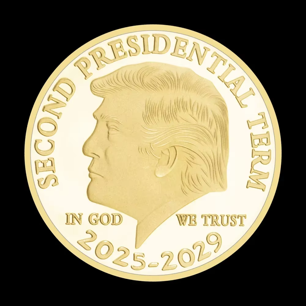 Donald Trump TAKE AMERICA BACK 2025 v zlatej farbe