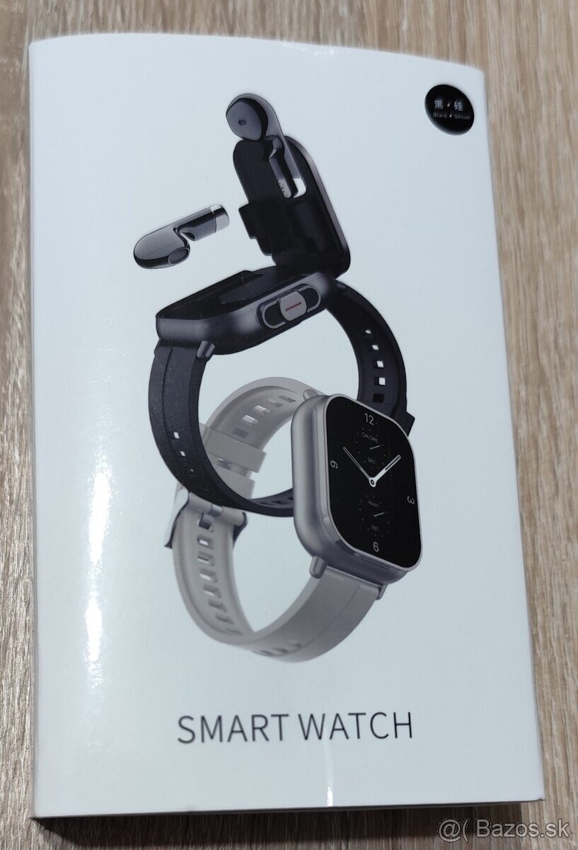 Inteligentné hodinky 2 v 1 s bluetooth slúchadlami