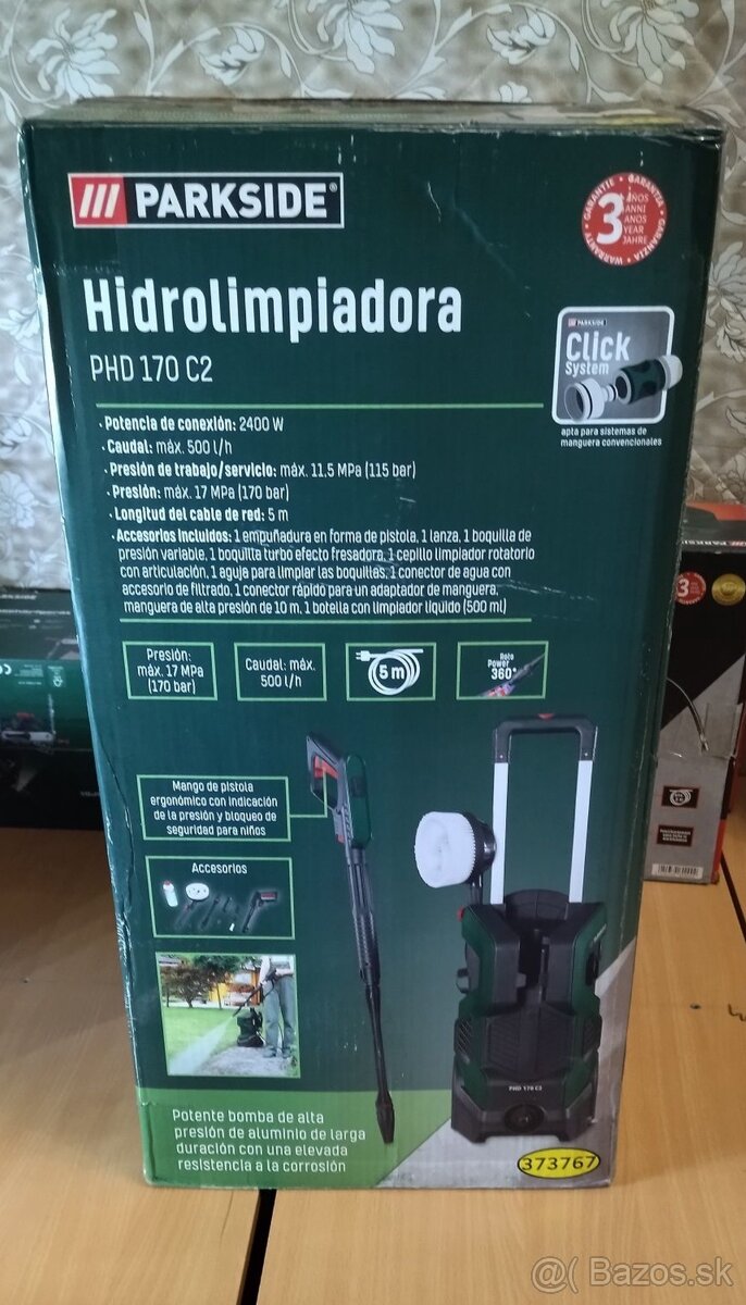 Predám Vysokotlakový čistič Parkside Nový, nepoužitý. Moja