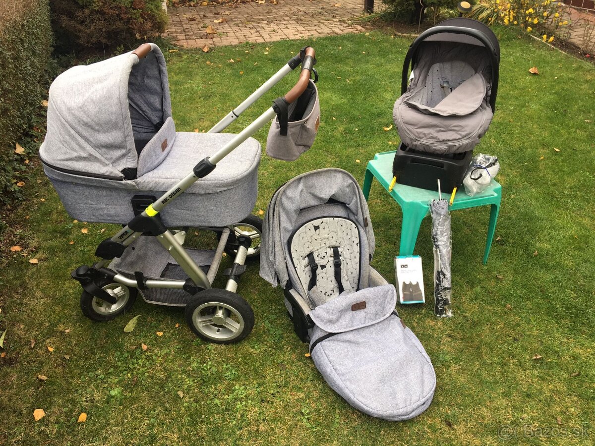 Kočík Abc Viper 4 + vajíčko s isofix konzolou