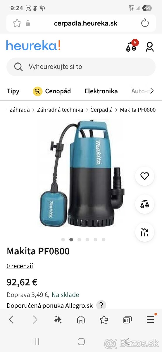 Čerpadlo makita