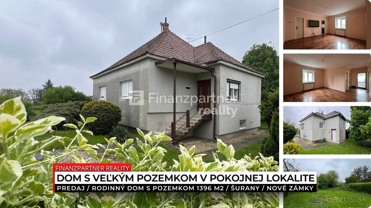 Rodinný dom s pozemkom 1396 m², Šurany, Nové Zámky