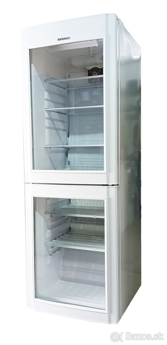 Presklená chladnička SAMSUNG 220 litrov biela