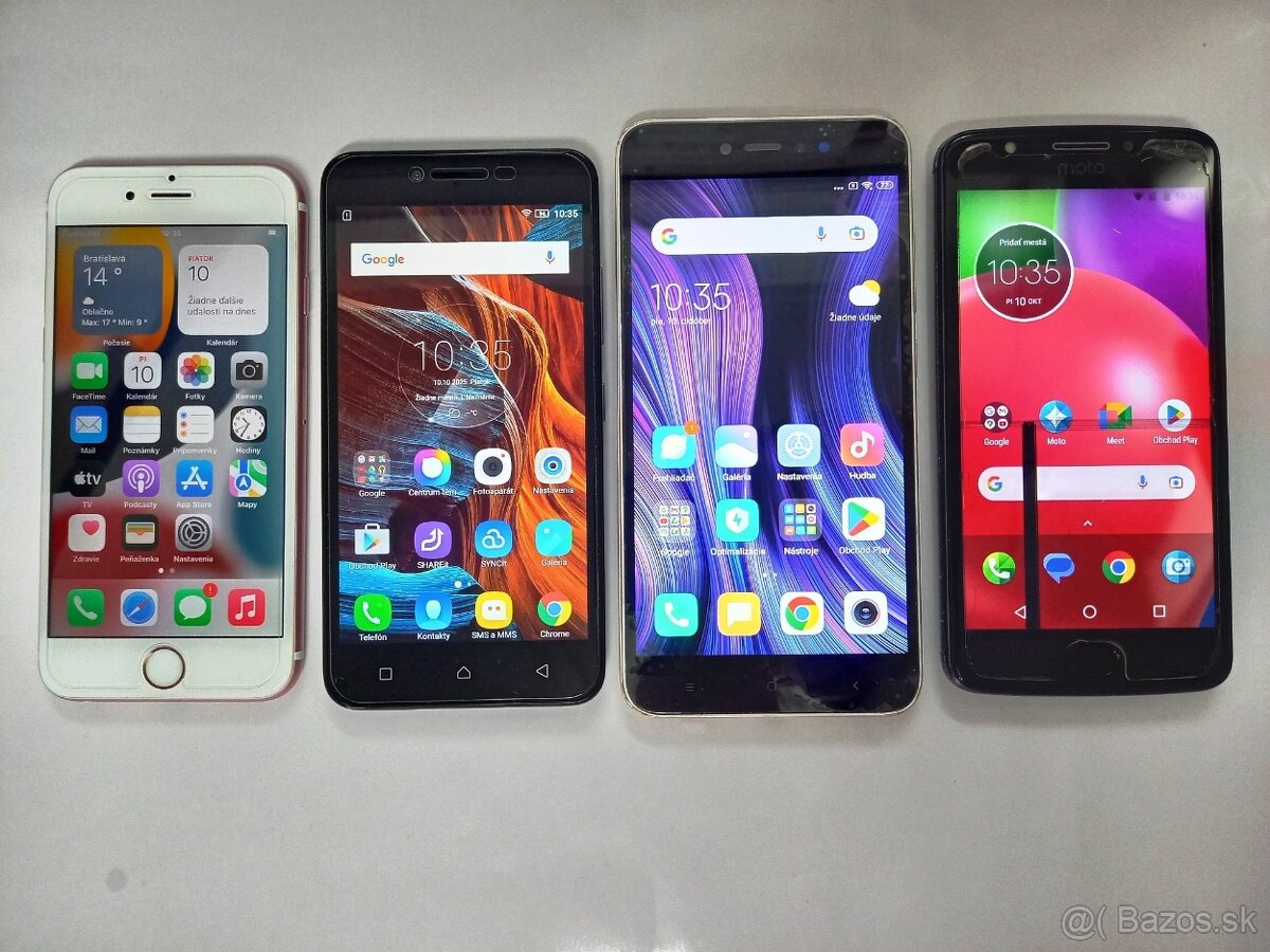 iPhone 6s Rose Gold Lenovo VIBE K5 Redmi Note 5A Moto E4
