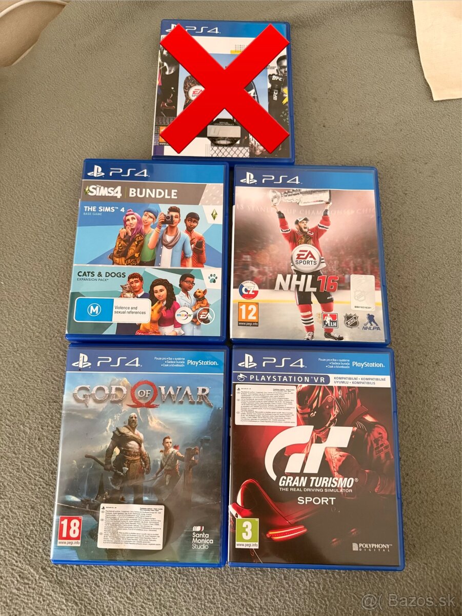 Predám hry na PS4 – výborný stav