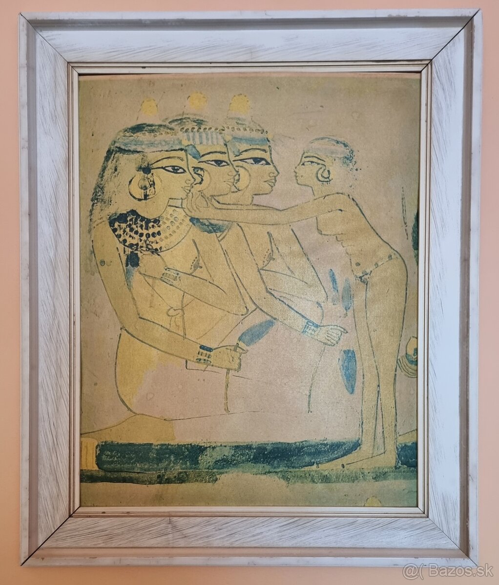 Starý obraz v ráme : 64/53.5 cm EGYPT