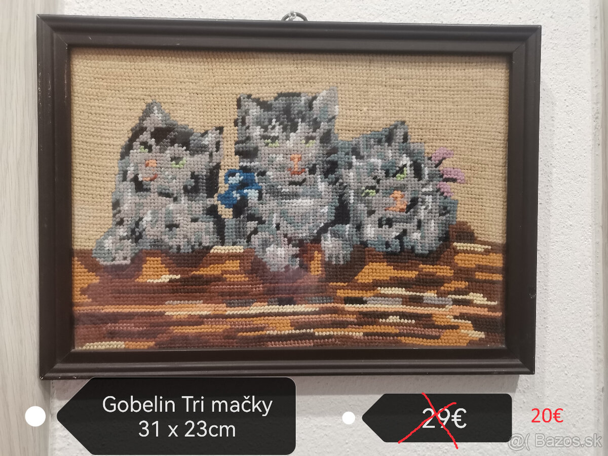 Gobelínove obrazy vyšívané