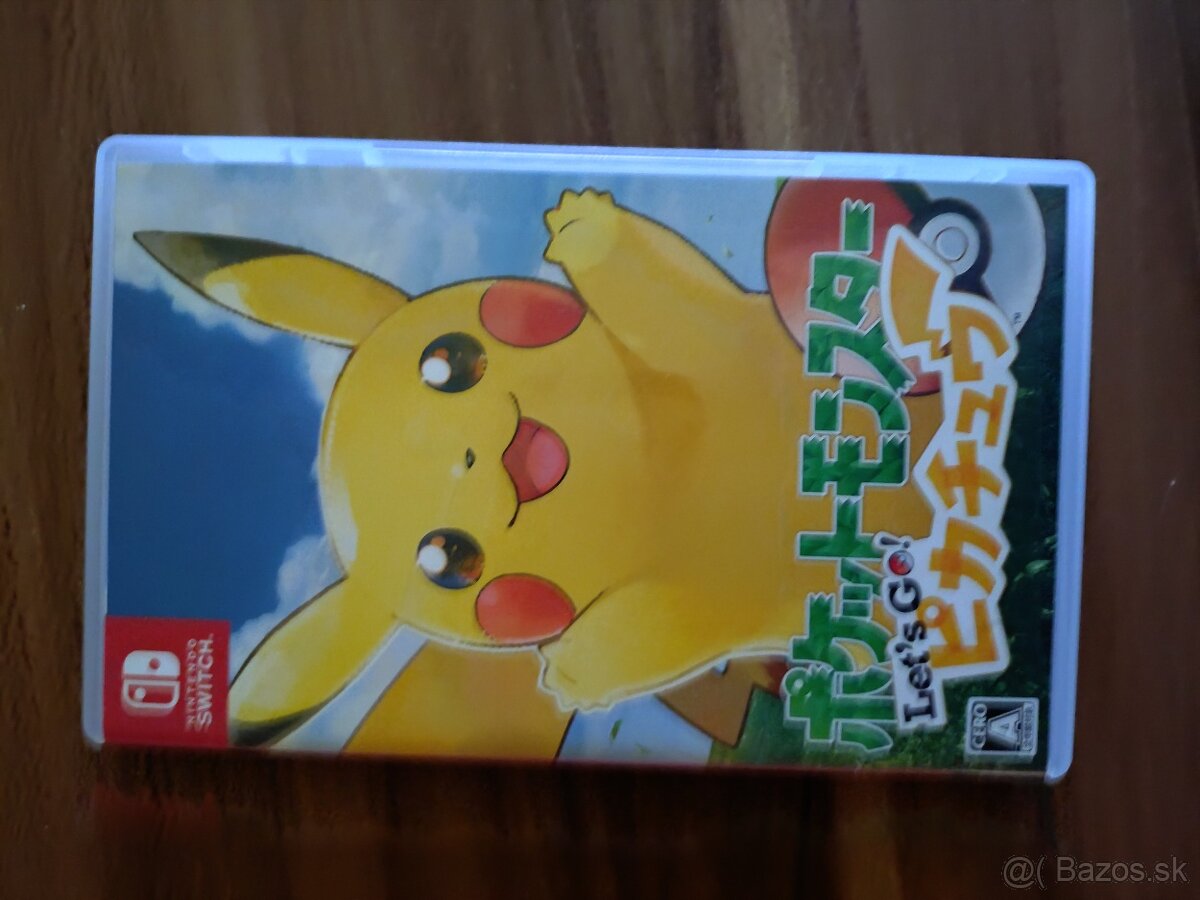 Pokemon lets go pikachu jp verzia angličtina