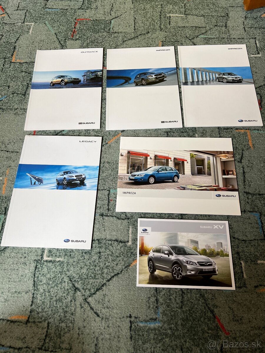 Prospekty brožury Subaru
