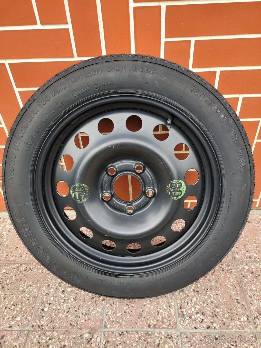 Dojazdové koleso BMW r17 Continental.