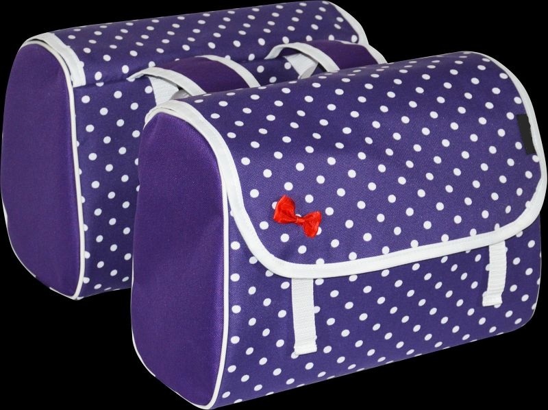 Taška na bicykel dvojitá INDIGO Dots 36 litrov - nová