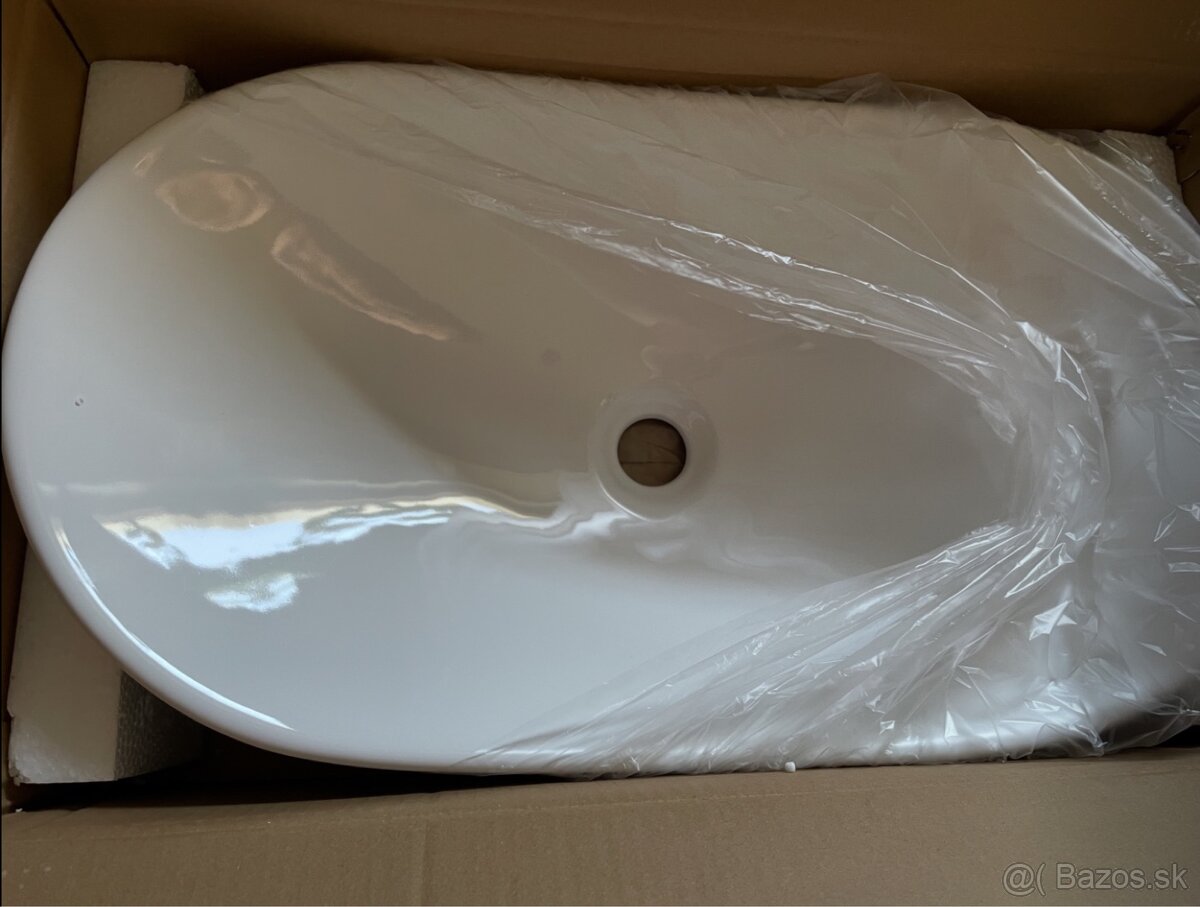Oválne umývadlo s výpusťou SAT Infinitio 61,5x36cm nové