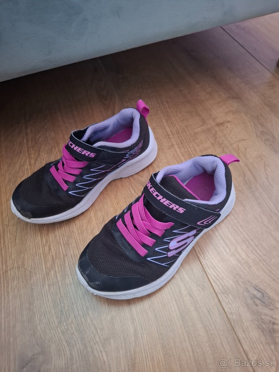 Cierno ruzove tenisky - znacka SKECHERS