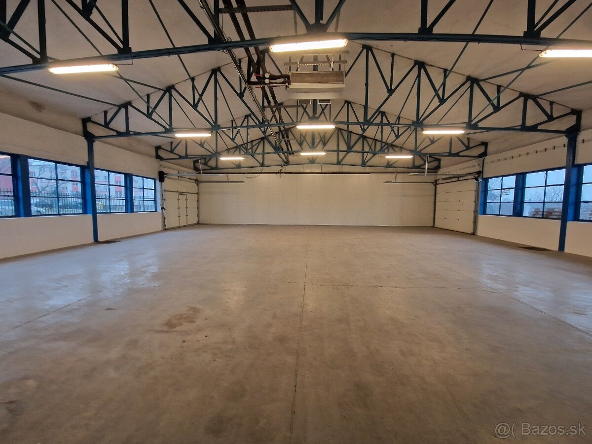 PRENÁJOM skladových priestorov, 256m2,  Modra