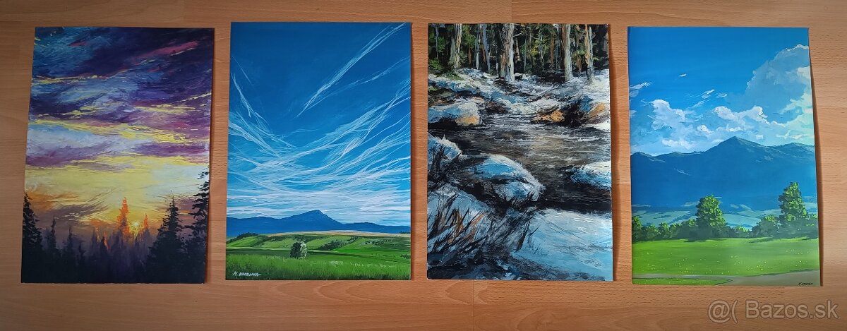 Akrylové obrazy 40x30cm