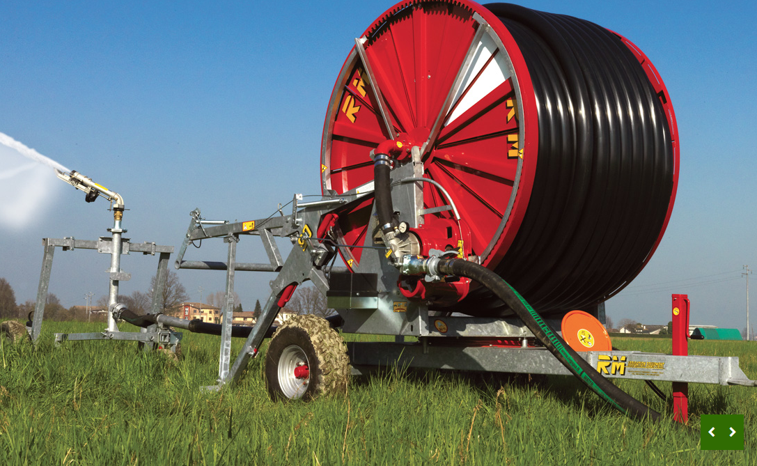 Bubnový zavlažovač 75/350 s konzolou a čerpadlom na traktor