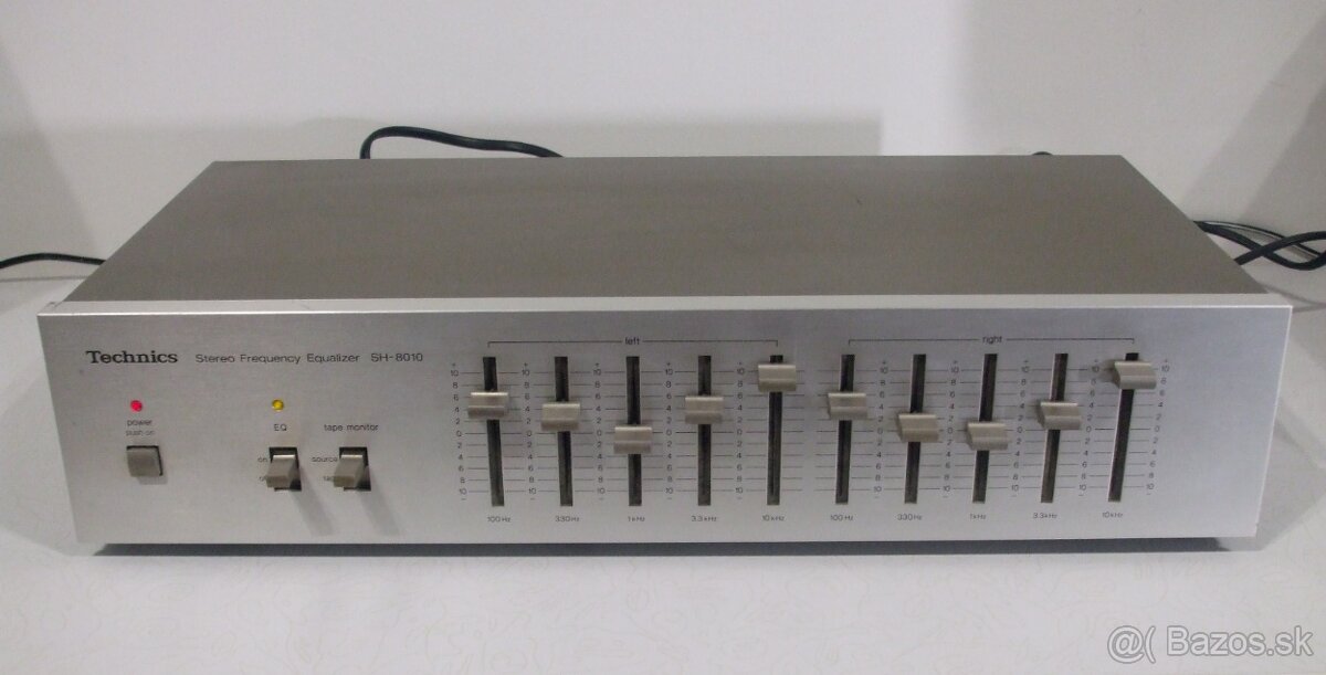 2x5 pasmovy strieborny equalizer TECHNICS SH-8010 vyr. Japan
