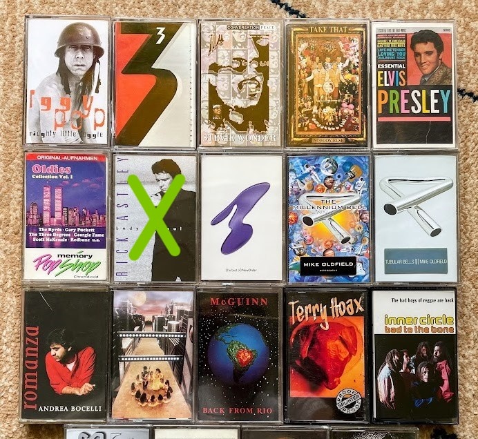 MC kazety - Iggy Pop, Mike Oldfield, Prince