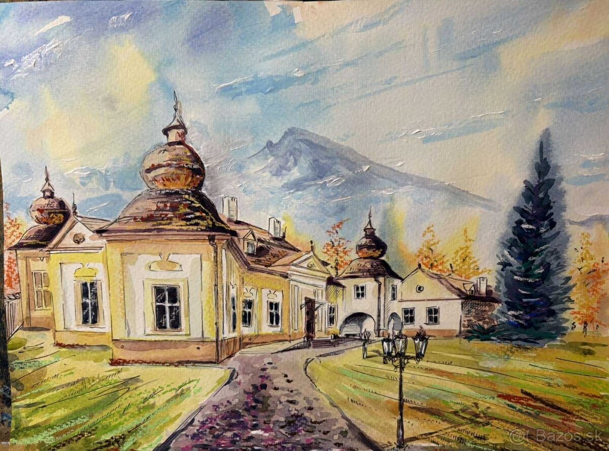 NOVÉ nádherné AKVARELOVÉ maľby