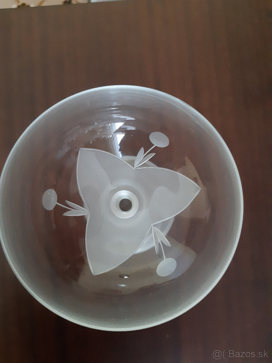 Poháre na stopke pieskované a brúsené 6ks