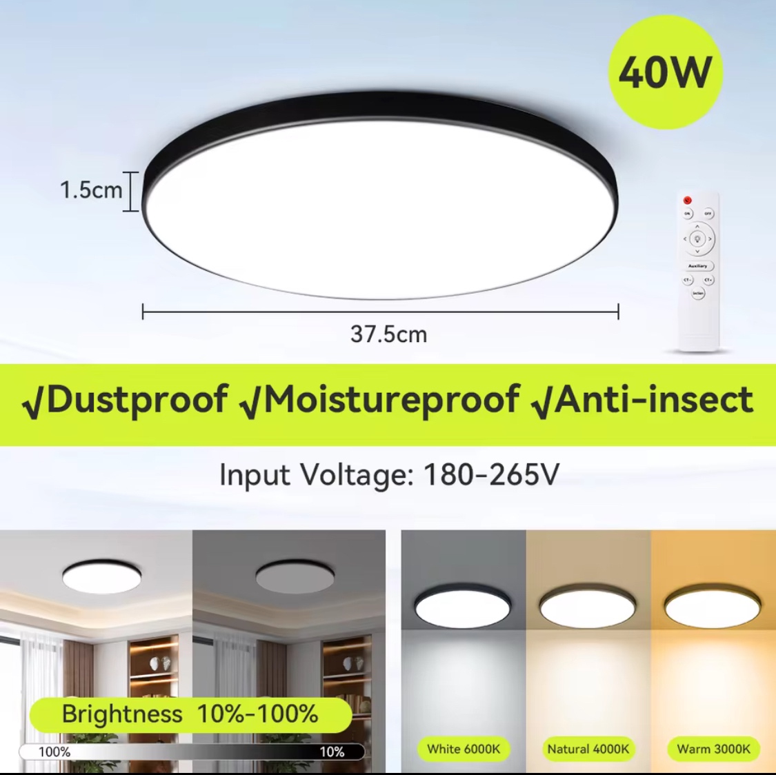 Stropné LED svietidlo