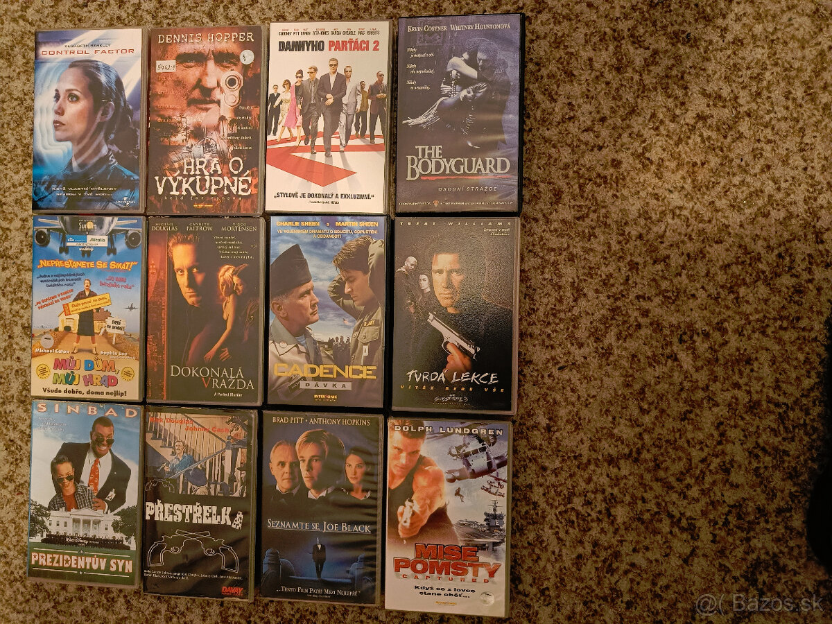 2 euro/kus - VHS videokazety originálne český dabing