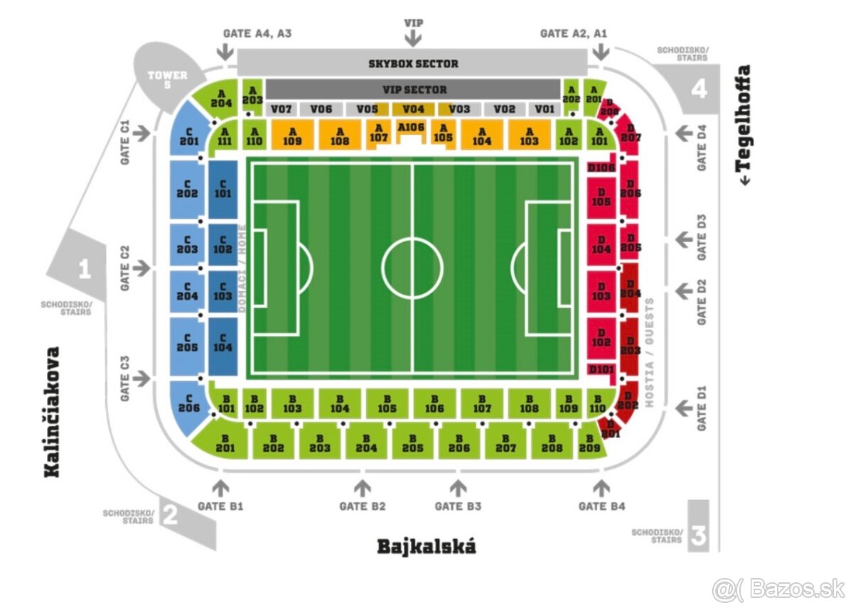 Predám 2 lístky na zápas Slovan Bratislava x BK HÄCKEN