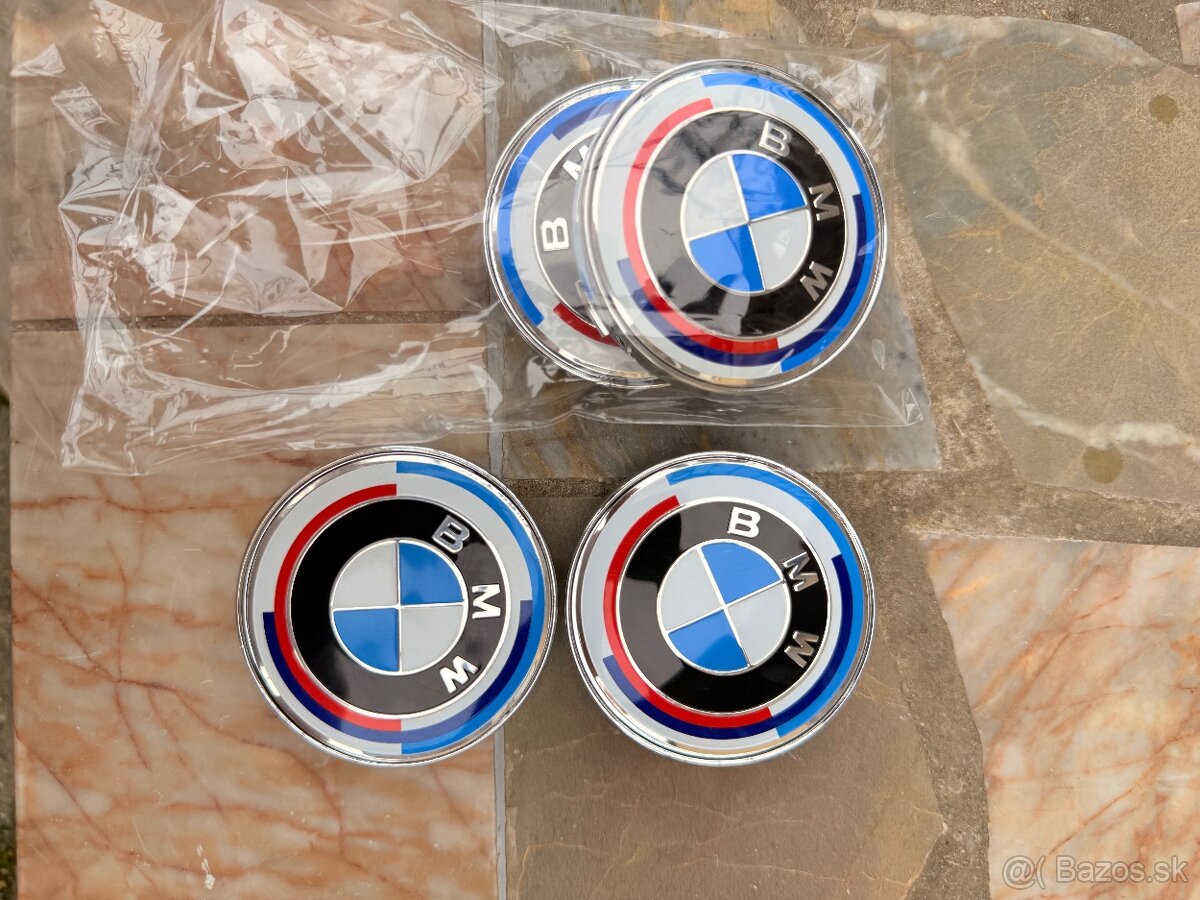 BMW krytky do elektrónov 50th anniversary