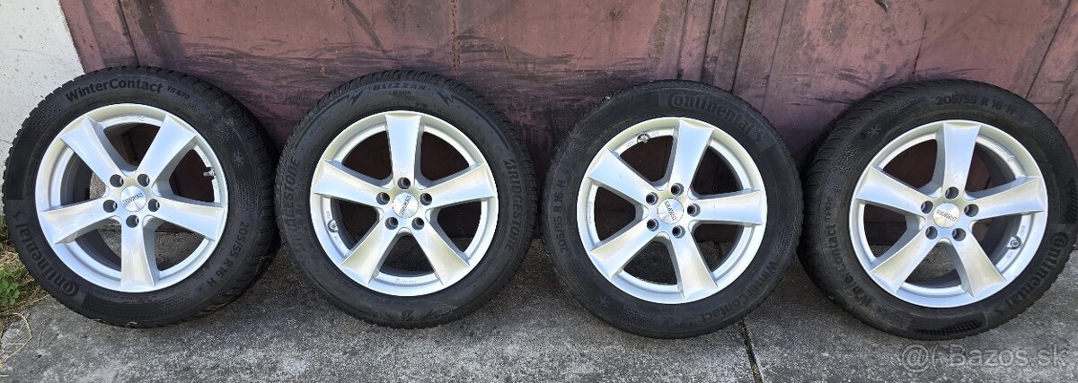 5x105,r16,DEZENT,6,5Jx16,et41-205/55-Continental-2823-5mm