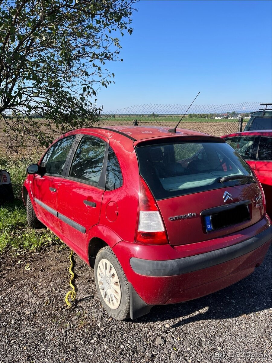 Rozpredám na diely Citroen C3 1.4 benzín