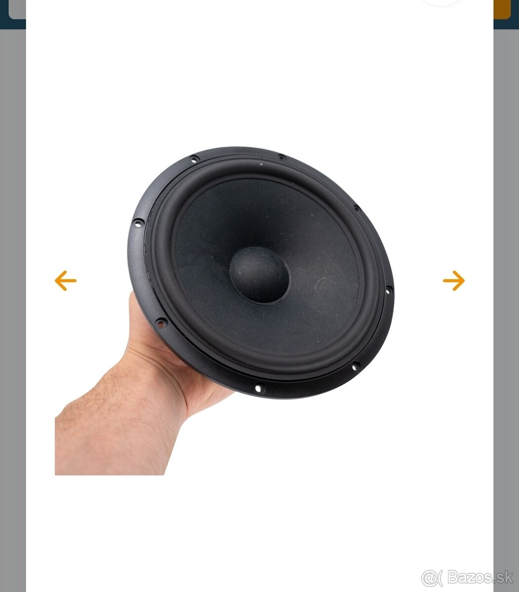 Reproduktorove meniče nové. Peerless, SB acoustics