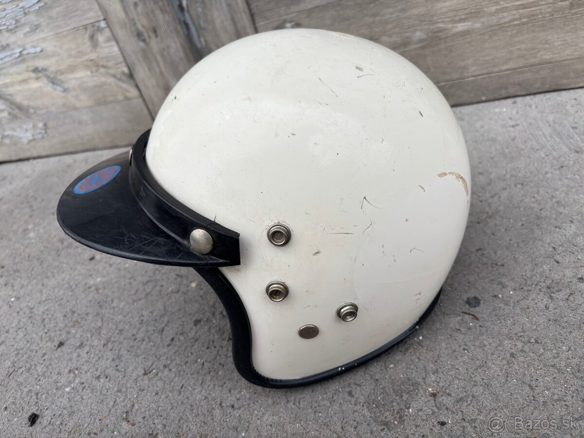 Prilba moto stará veterán